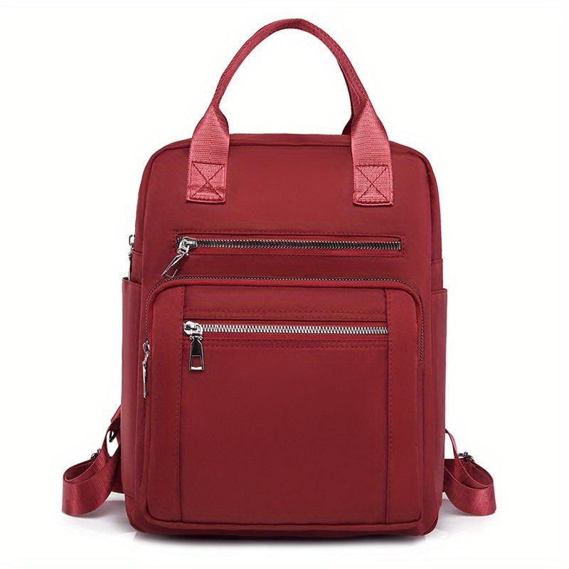 Women's Nylon Backpack Casual Top Handle School Bag Waterproof Travel Daypack