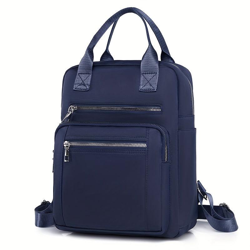 Women's Nylon Backpack Casual Top Handle School Bag Waterproof Travel Daypack
