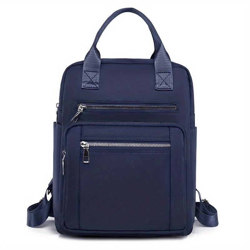 Women's Nylon Backpack Casual Top Handle School Bag Waterproof Travel Daypack
