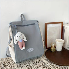 Stylish Colorblock Backpack School Rucksack Women's Daypack