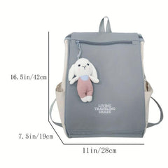 Stylish Colorblock Backpack School Rucksack Women's Daypack
