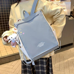 Stylish Colorblock Backpack School Rucksack Women's Daypack