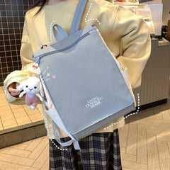 Stylish Colorblock Backpack School Rucksack Women's Daypack