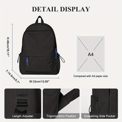 Minimalist Preppy School Backpack Laptop Book Bag