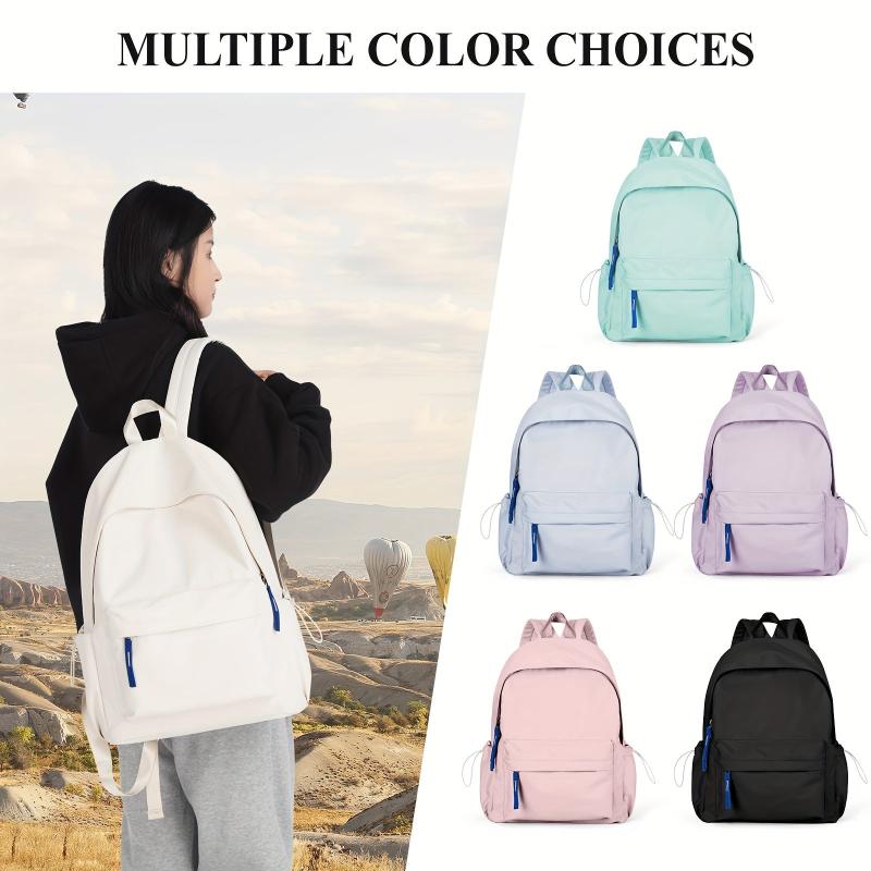 Minimalist Preppy School Backpack Laptop Book Bag