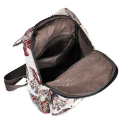 Women's Travel Backpack with Handwoven Accessories