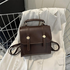 Mini Flap Backpack Stylish Preppy School Bag Women's Travel & School Bag