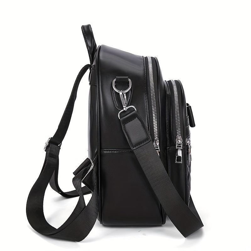 Quilted Bow Decor Large Capacity Backpack