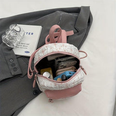Straw Backpack For Women Lightweight Schoolbag Daypack Work Travel Shopping