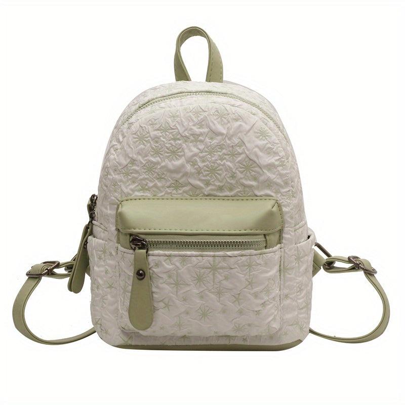 Straw Backpack For Women Lightweight Schoolbag Daypack Work Travel Shopping