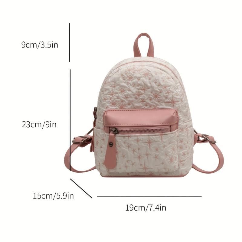 Straw Backpack For Women Lightweight Schoolbag Daypack Work Travel Shopping