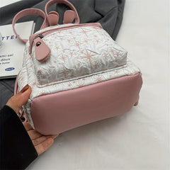 Straw Backpack For Women Lightweight Schoolbag Daypack Work Travel Shopping