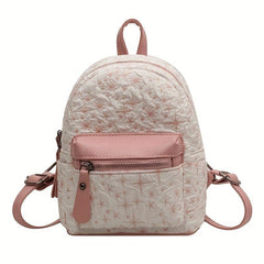 Straw Backpack For Women Lightweight Schoolbag Daypack Work Travel Shopping