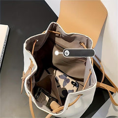 Small Drawstring Backpack Preppy School Bag Women's Daypack