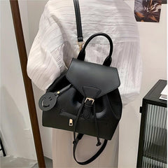 Small Drawstring Backpack Preppy School Bag Women's Daypack