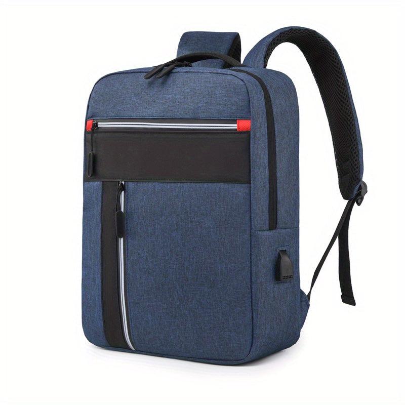 Casual Solid Laptop Backpack For Work Travel Bag