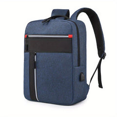 Casual Solid Laptop Backpack For Work Travel Bag