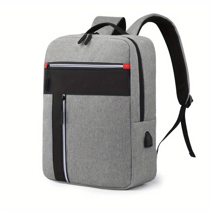 Casual Solid Laptop Backpack For Work Travel Bag