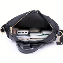 Waterproof Quilted Backpack Casual Nylon Travel Bag With Plush Pendant