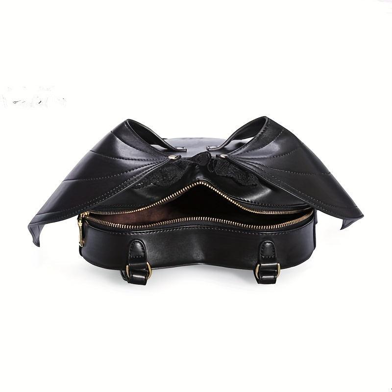 Punk Style Bat Shaped Backpack Y2K Devil Daypack