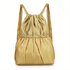 Flower Pattern Drawstring Backpack Lightweight Daypack