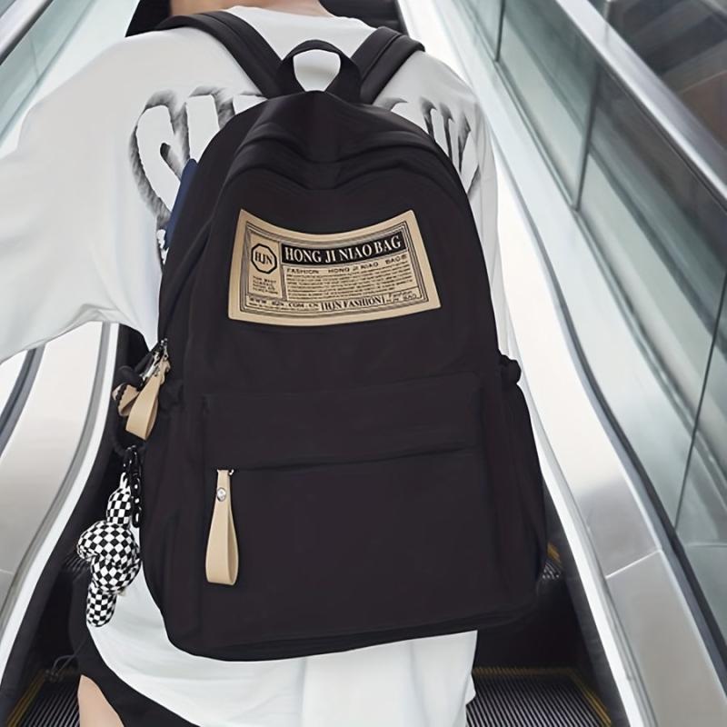 Vintage Large Capacity Backpack Nylon Durable Lightweight Shoulder Bag