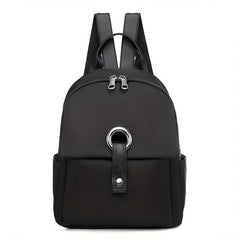 Large Capacity Preppy Backpack Nylon Lightweight School Campus Daypack