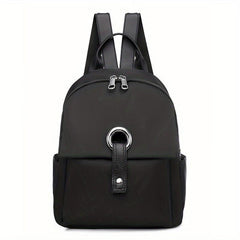 Large Capacity Preppy Backpack Nylon Lightweight School Campus Daypack