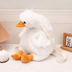 Duck Backpack Lightweight Plush Rrucksack Stylish Storage Bag