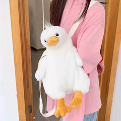 Duck Backpack Lightweight Plush Rrucksack Stylish Storage Bag