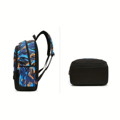 Graffiti Print Backpack Set with Crossbody Bag & Coin Purse