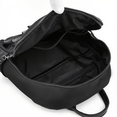 Solid Nylon Backpack with Adjustable Strap for Work & Travel