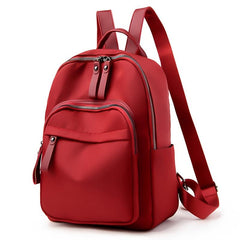Solid Nylon Backpack with Adjustable Strap for Work & Travel