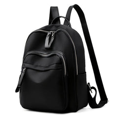 Solid Nylon Backpack with Adjustable Strap for Work & Travel