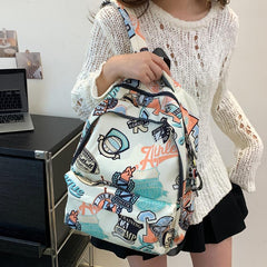 Cartoon Print Backpack for Students