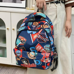 Cartoon Print Backpack for Students