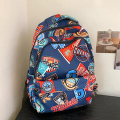 Cartoon Print Backpack for Students