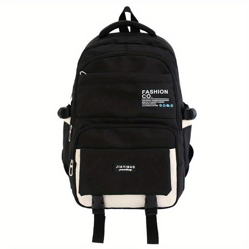 Nylon Student Backpack Preppy Style School Bag Large Capacity Travel Daypack