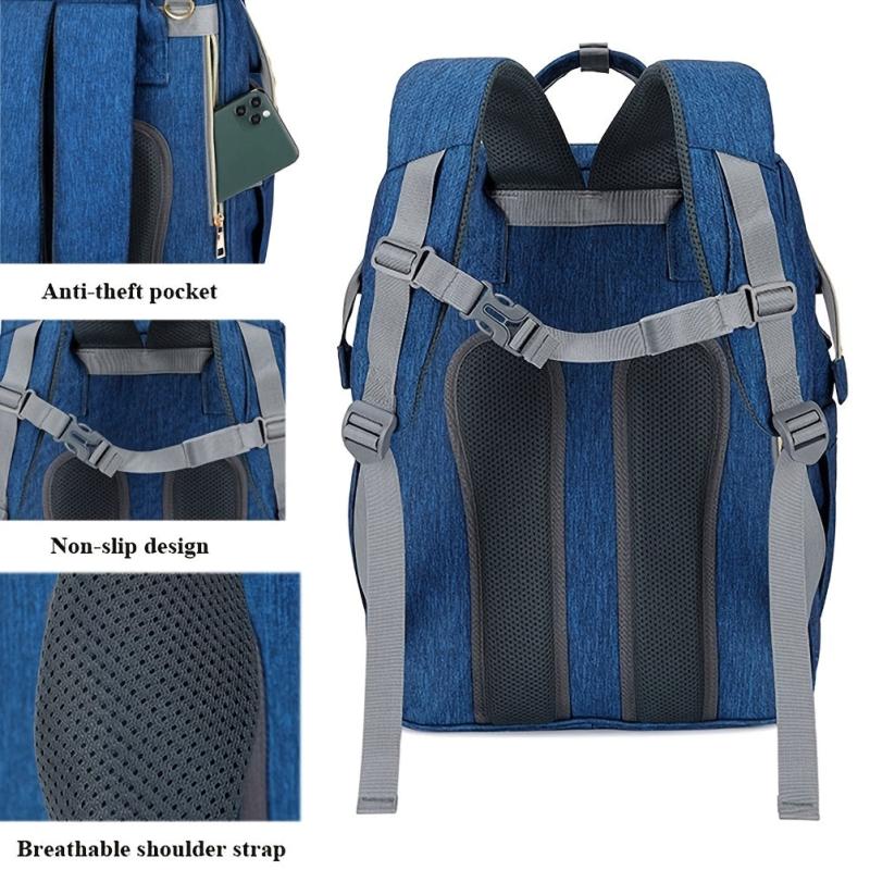 Large Capacity Mummy Backpack with USB Interface & Insulation Pocket