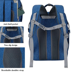Large Capacity Mummy Backpack with USB Interface & Insulation Pocket