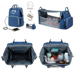 Large Capacity Mummy Backpack with USB Interface & Insulation Pocket