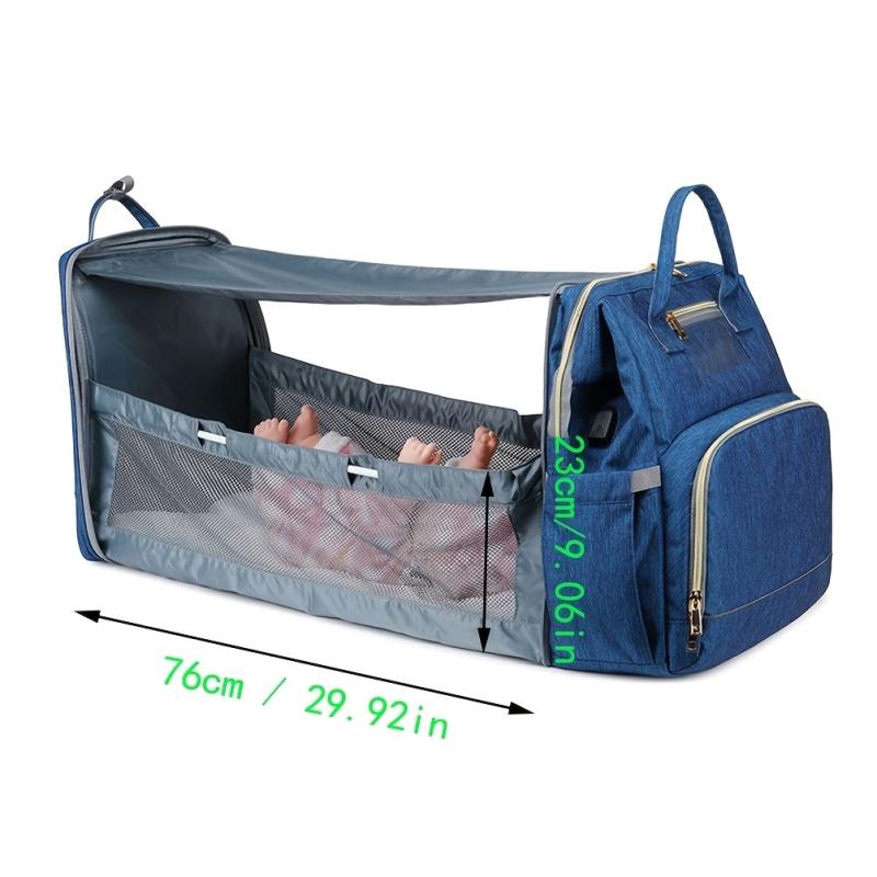 Large Capacity Mummy Backpack with USB Interface & Insulation Pocket