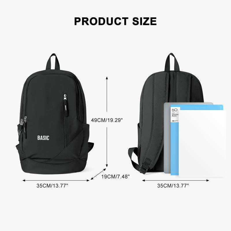 Colorblock Preppy Backpack Large Capacity Storage Daypack Travel