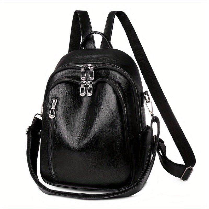 Vintage Backpack Purse For Women Faux Leather Shoulder Bag
