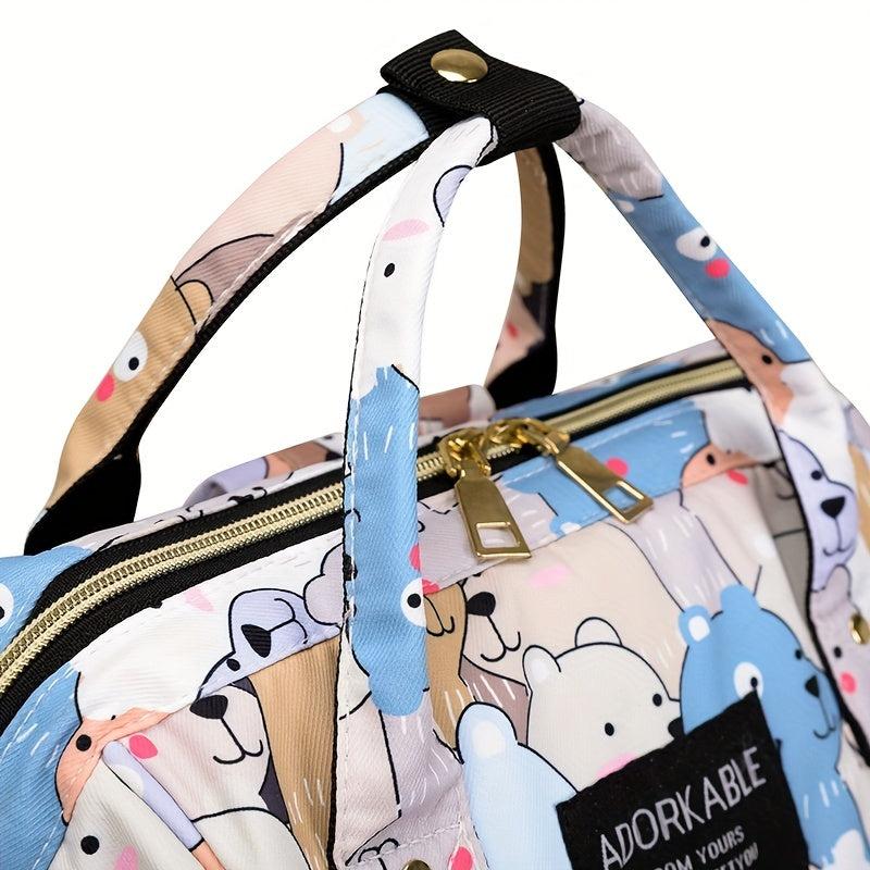 All Over Storage Backpack Diaper Bag Portable Rucksack