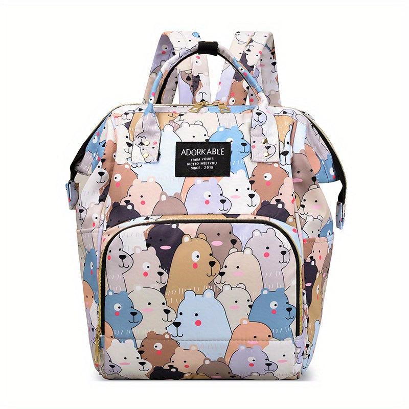 All Over Storage Backpack Diaper Bag Portable Rucksack