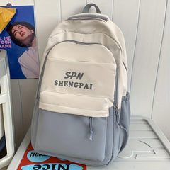 Large Capacity Preppy Backpack College Back To School Daypack Laptop Bag & Trave