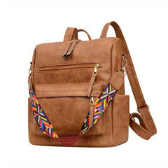 Minimalist Zipper Backpack Travel Rucksack Women's Bag