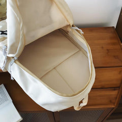 Star Patch Decor Backpack Laptop Schoolbag