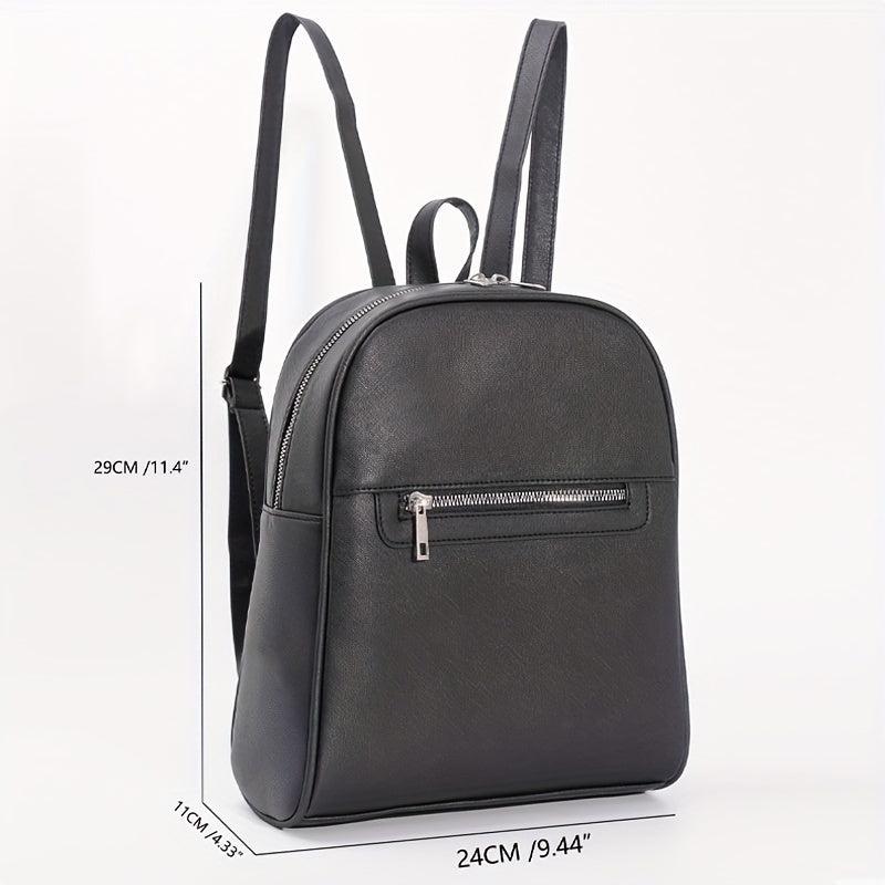 Preppy Style Small Solid Backpack Schoolbag Travel Rucksack